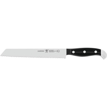 HENCKELS INTERNATIONAL Statement Series Bread Knife, Stainless Steel Blade, Black Handle, Serrated Blade 13546-203